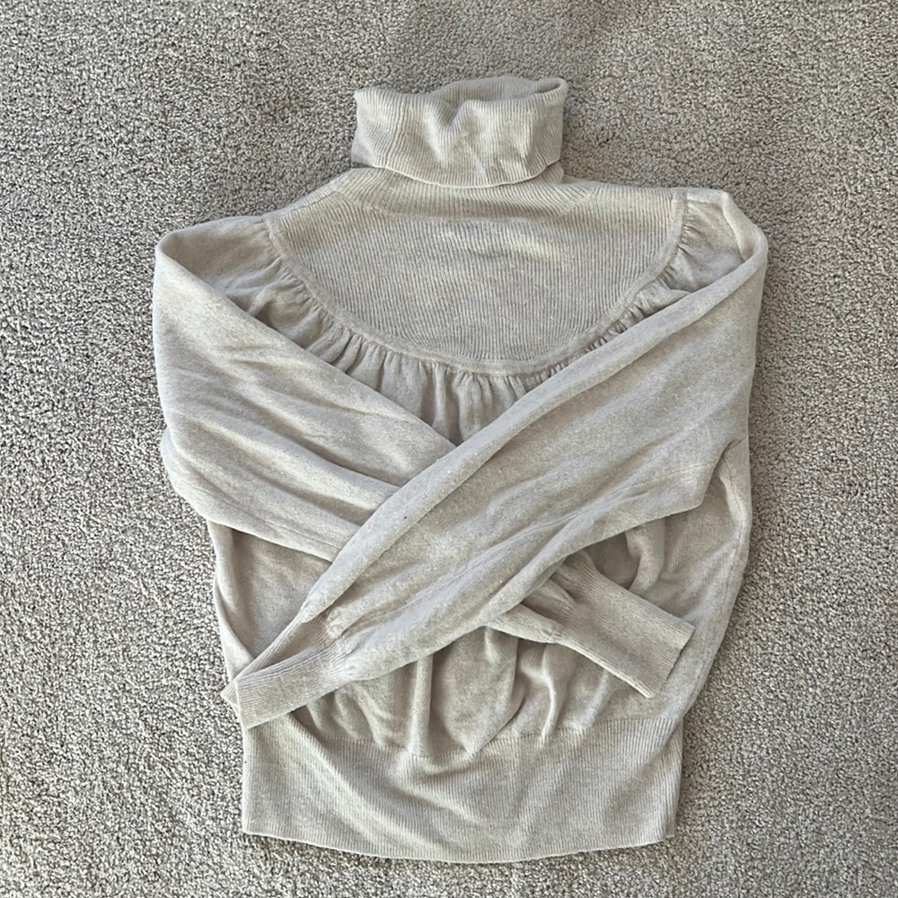 Madewell White knit turtleneck